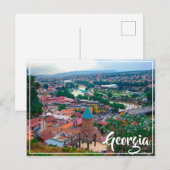 Tbilisi Georgia Cityscape Street Architecture Briefkaart (Voorkant / Achterkant)
