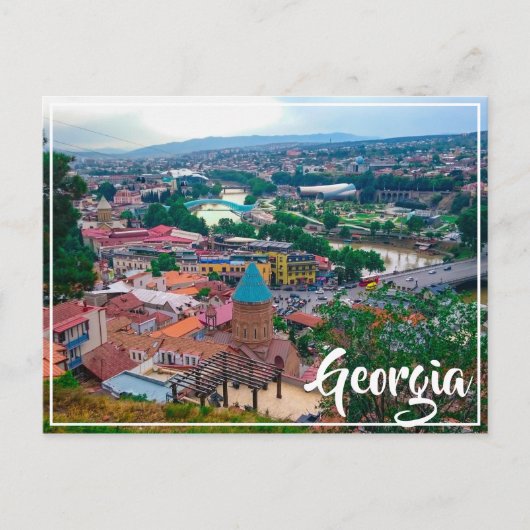 Tbilisi Georgia Cityscape Street Architecture Briefkaart (Voorkant)