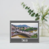 Tbilisi Georgia Cityscape Street Architecture Briefkaart (Staand voorkant)
