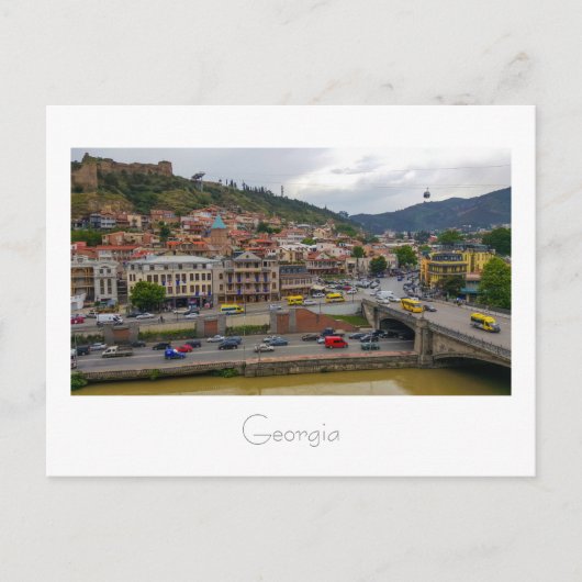 Tbilisi Georgia Cityscape Street Architecture Briefkaart (Voorkant)