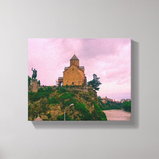 Tbilisi Georgia Cityscape Street Architecture Canvas Afdruk (Voorkant)