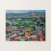Tbilisi Georgia Cityscape Street Architecture Jigs Legpuzzel (Horizontaal)