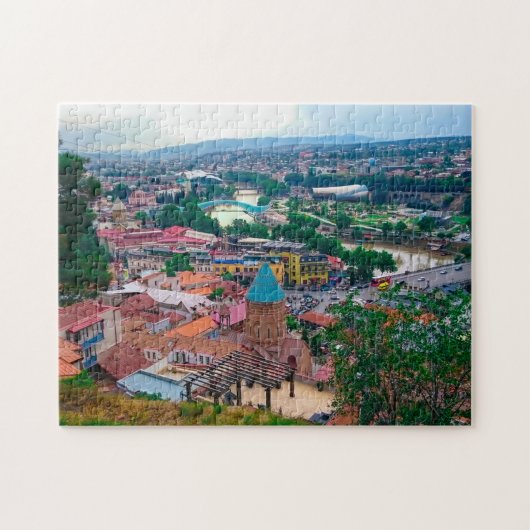 Tbilisi Georgia Cityscape Street Architecture Legpuzzel (Horizontaal)