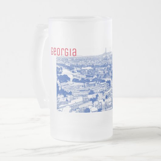 Tbilisi Georgia Cityscape Street Architecture Matglas Bierpul (Voorkant links)