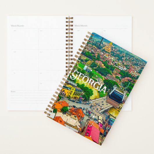 Tbilisi Georgia Cityscape Street Architecture Planner (Display)