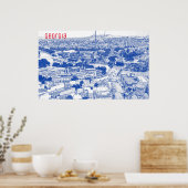 Tbilisi Georgia Cityscape Street Architecture Poster (Keuken)