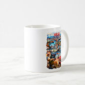 Tbilisi Georgia Cityscape Uitzicht Koffiemok (Voorkant rechts)