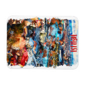 Tbilisi Georgia Cityscape Uitzicht Magneet (Horizontaal)