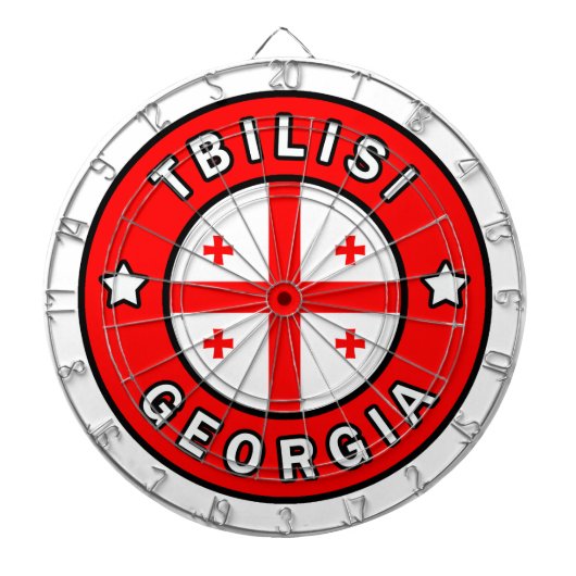 Tbilisi Georgia Dartbord (Voorkant)