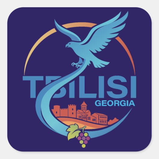 Tbilisi Georgia Eastern Europe Vierkante Sticker (Voorkant)