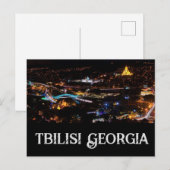 Tbilisi Georgia Feestdagenkaart (Voorkant / Achterkant)