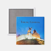 Tbilisi, Georgia Magnet – King Vakhtang Gorgasali  (Voorkant / Achterkant)