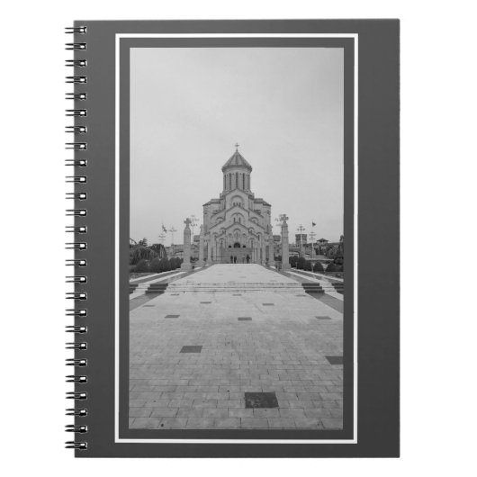 Tbilisi Georgia Sameba Cityscape Architecture Notitieboek (Voorkant)