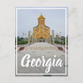 Tbilisi Georgia Sameba de Heilige Drieventigheidsk Briefkaart (Voorkant)