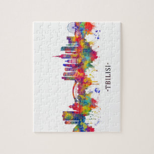 Tbilisi Georgia Skyline Legpuzzel
