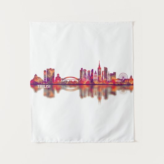 Tbilisi Georgia Skyline Wandkleed (Voorkant)