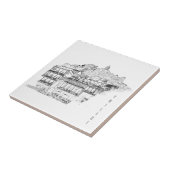 Tbilisi Georgia Street Architecture Sketch Tegeltje (Zijkant)