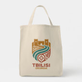 Tbilisi Georgia Tote Bag (Achterkant)