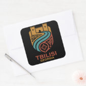 Tbilisi Georgia Vierkante Sticker (Envelop)