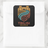 Tbilisi Georgia Vierkante Sticker (Tas)