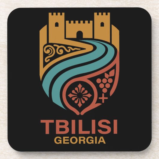 Tbilisi Georgië Bier Onderzetter (Voorkant)