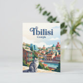 Tbilisi Georgië Briefkaart (Staand voorkant)
