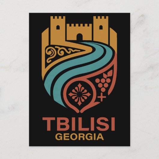 Tbilisi Georgië Briefkaart (Voorkant)