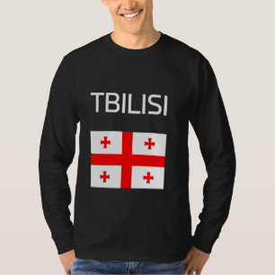 Tbilisi Georgië Georgische vlag T-shirt