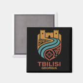 Tbilisi Georgië Magneet (Voorkant / Achterkant)