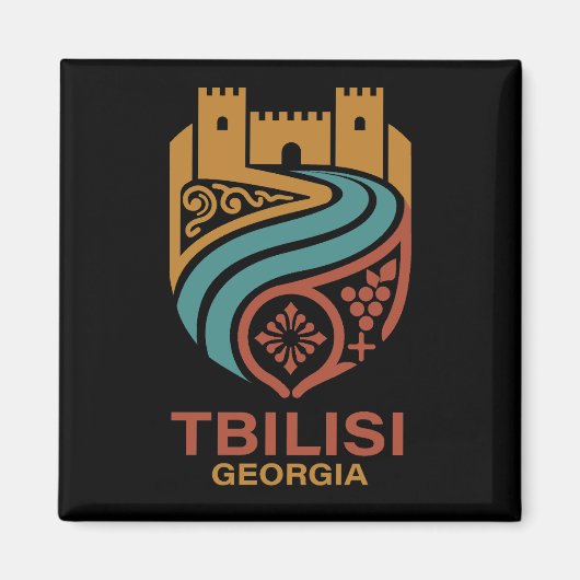 Tbilisi Georgië Magneet (Voorkant)