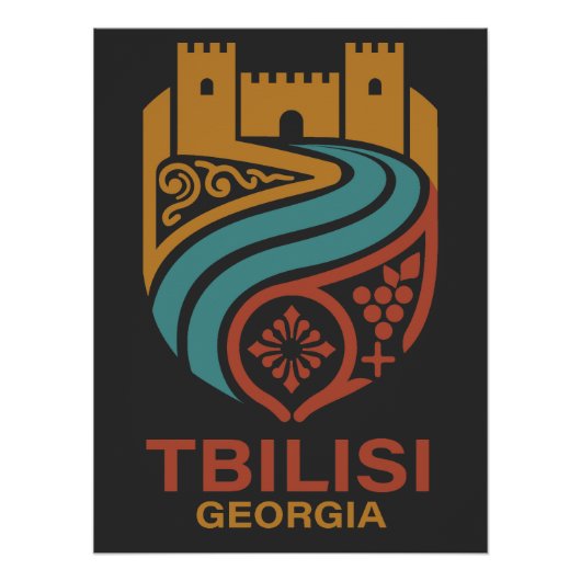 Tbilisi Georgië Perfect Poster (Voorkant)