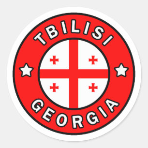 Tbilisi Georgië Ronde Sticker