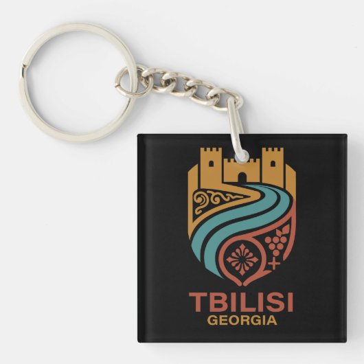 Tbilisi Georgië Sleutelhanger (Voorkant)
