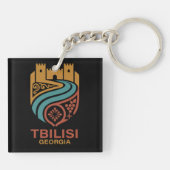 Tbilisi Georgië Sleutelhanger (Achterkant)
