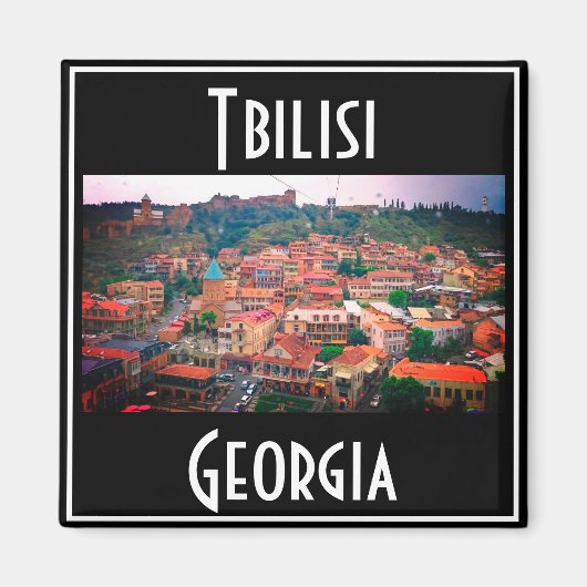 Tbilisi Georgië Stadsbeeld Architectuur Magneet (Voorkant)
