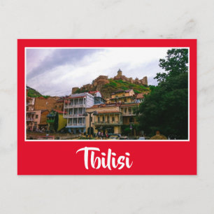 Tbilisi Georgië Stadsgezicht Straat Architectuur Briefkaart