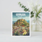 Tbilisi Georgië Vintage Beroemde Reisplaats Briefkaart (Staand voorkant)