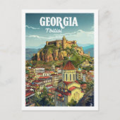 Tbilisi Georgië Vintage Beroemde Reisplaats Briefkaart (Voorkant)