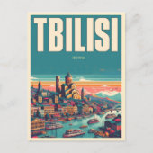 Tbilisi hoofdstad van Georgië, Retro souvenir gesc Briefkaart (Voorkant)