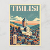 Tbilisi hoofdstad van Georgië, Retro souvenir gesc Briefkaart (Voorkant)