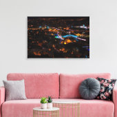 Tbilisi in de nacht canvas afdruk (Insitu (Woonkamer))