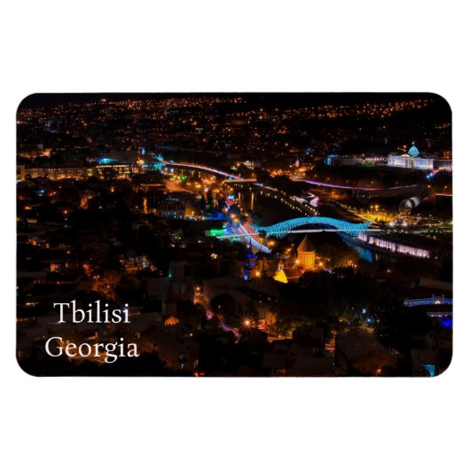 Tbilisi in de nacht magneet (Horizontaal)