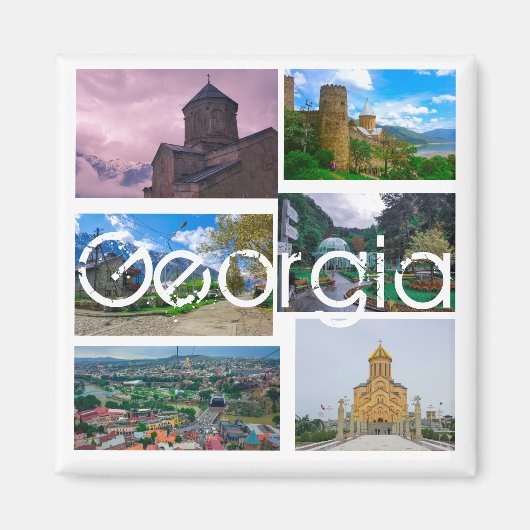 Tbilisi Kazbegi Borjomi Georgia Architecture Magneet