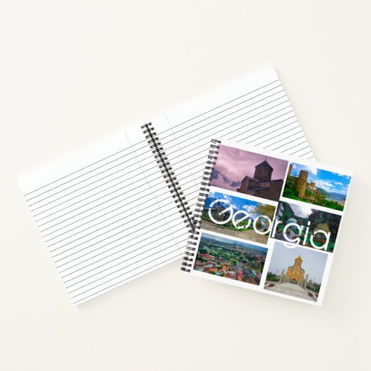 Tbilisi Kazbegi Borjomi Georgia Architecture Notitieboek (Binnen)