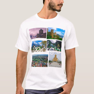 Tbilisi Kazbegi Borjomi Georgia Architecture T-shirt