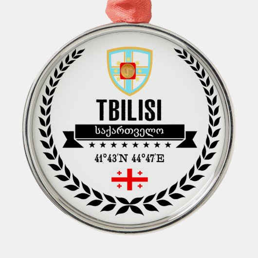 Tbilisi Metalen Ornament (Voorkant)