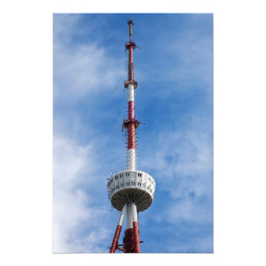 Tbilisi TV-toren Foto Afdruk (Voorkant)