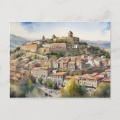 Tbilisi waterverf kunst briefkaart (Voorkant)