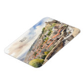 Tbilisi waterverf kunst magneet (Linkerzijde)