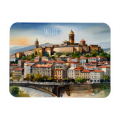 Tbilisi waterverf kunst magneet (Horizontaal)
